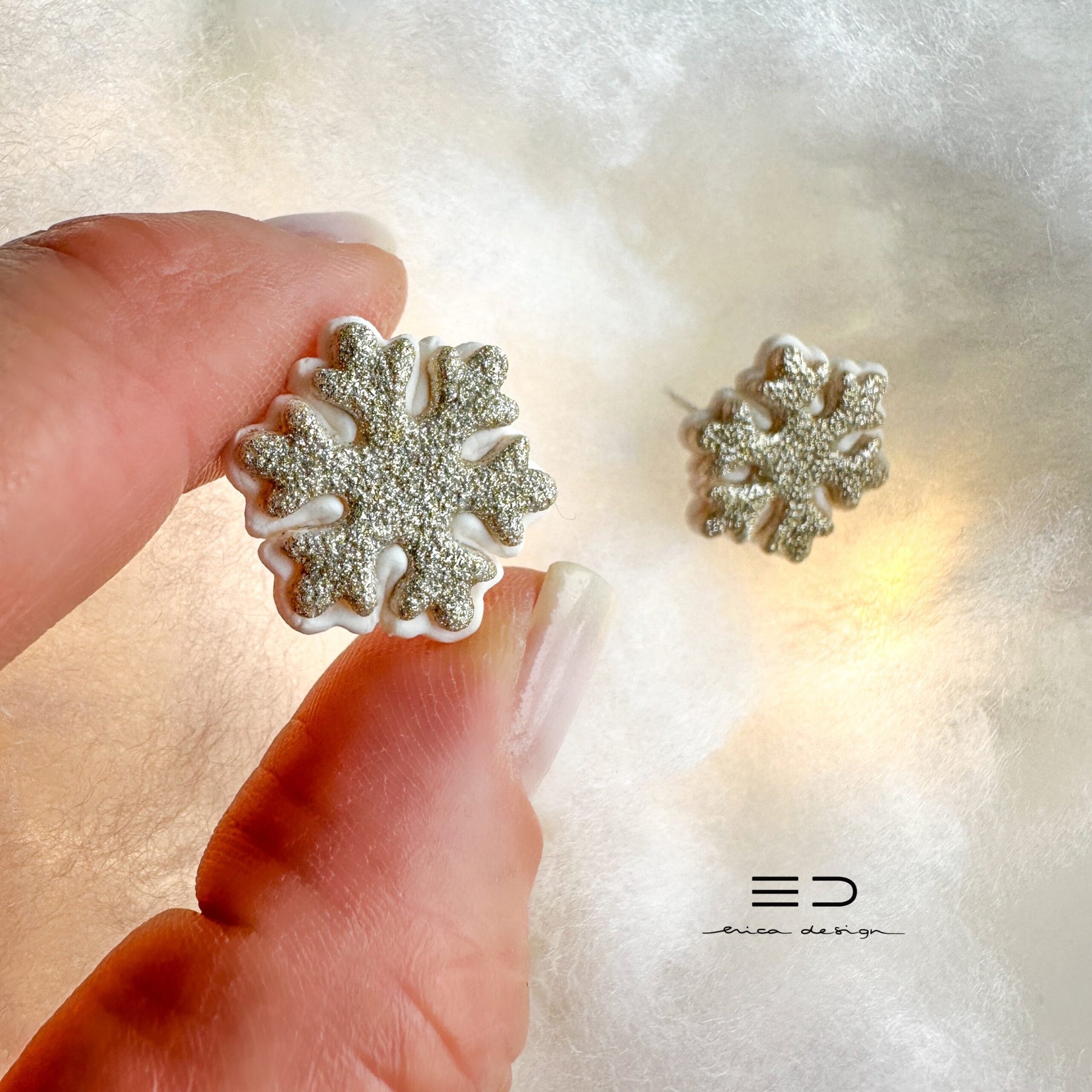 Snowflake Stud Earrings