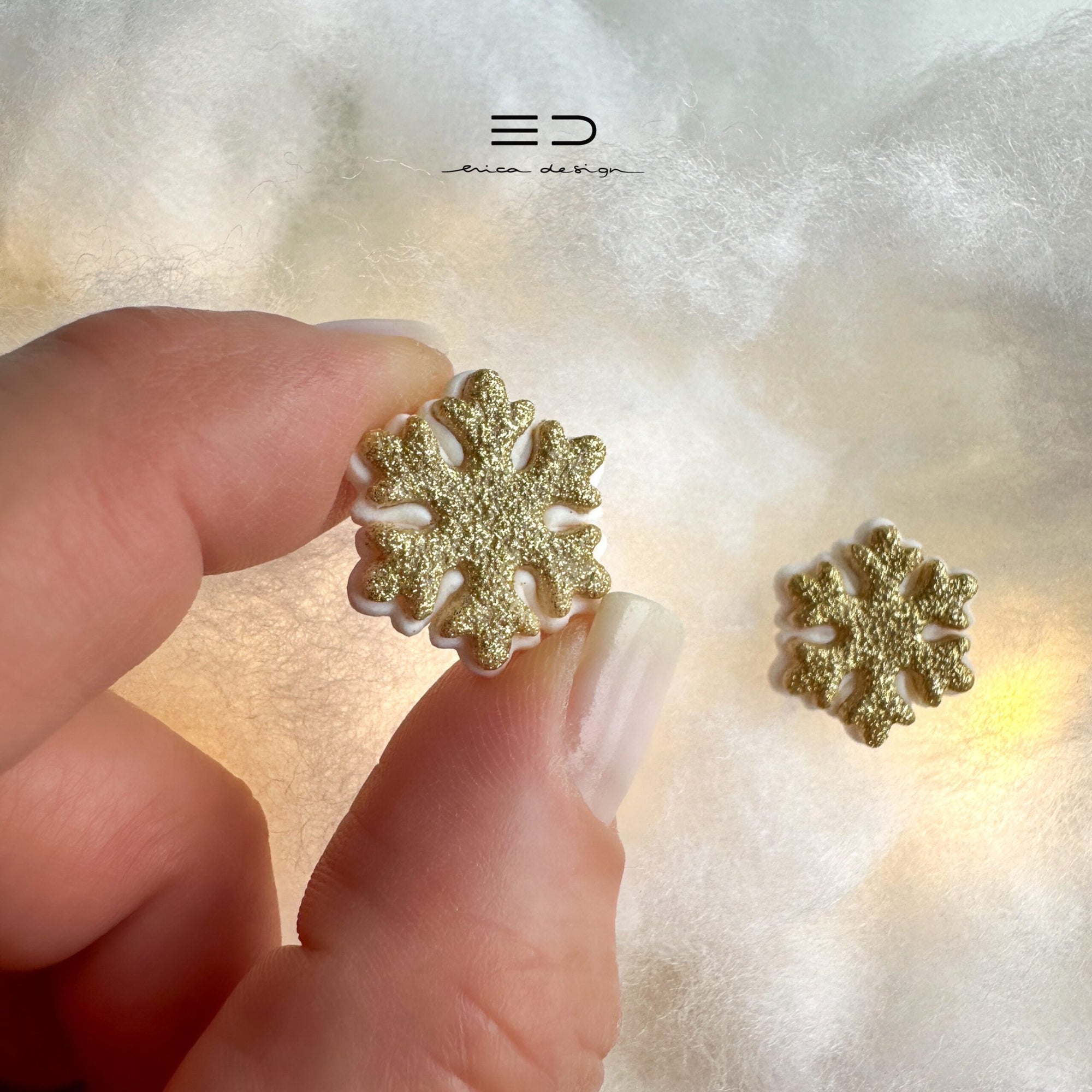 Snowflake Stud Earrings