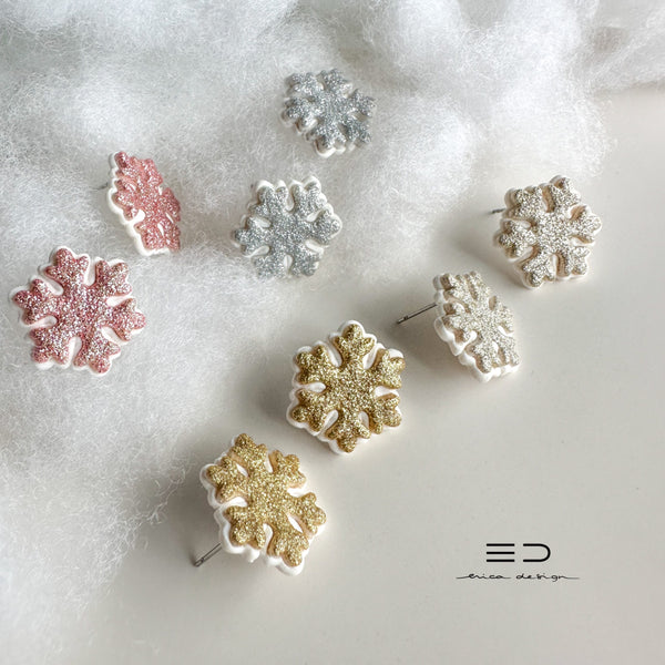 Snowflake Stud Earrings