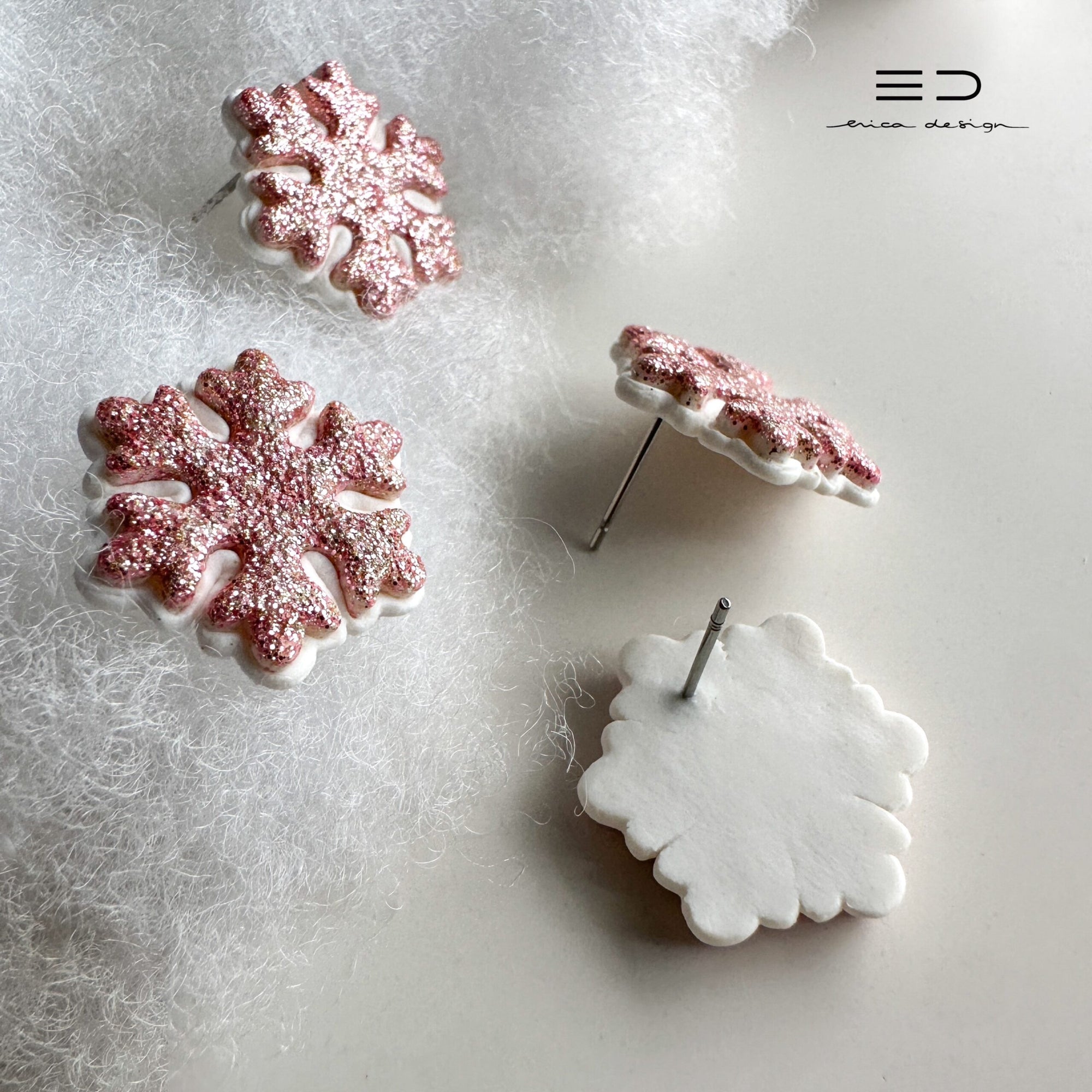 Snowflake Stud Earrings