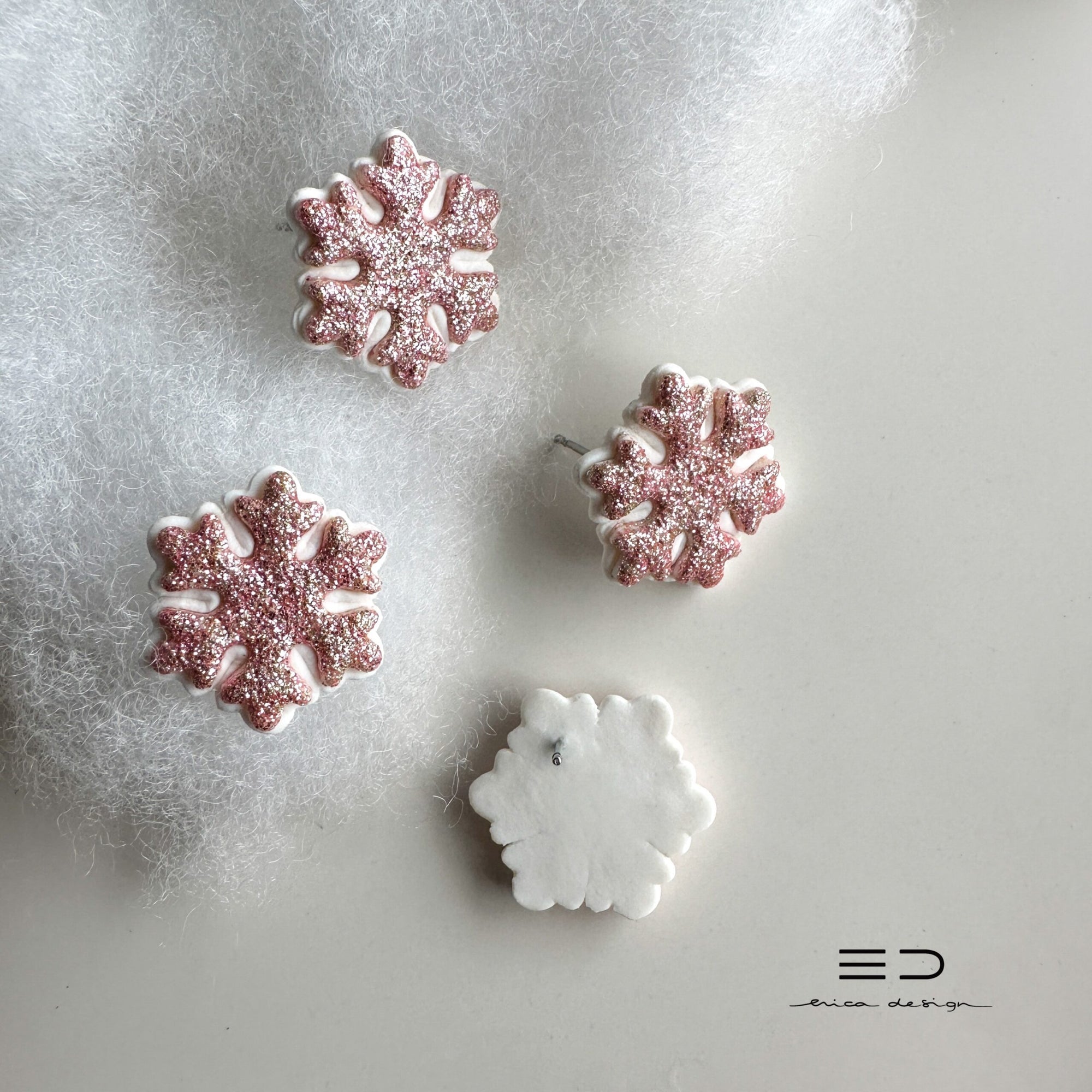 Snowflake Stud Earrings