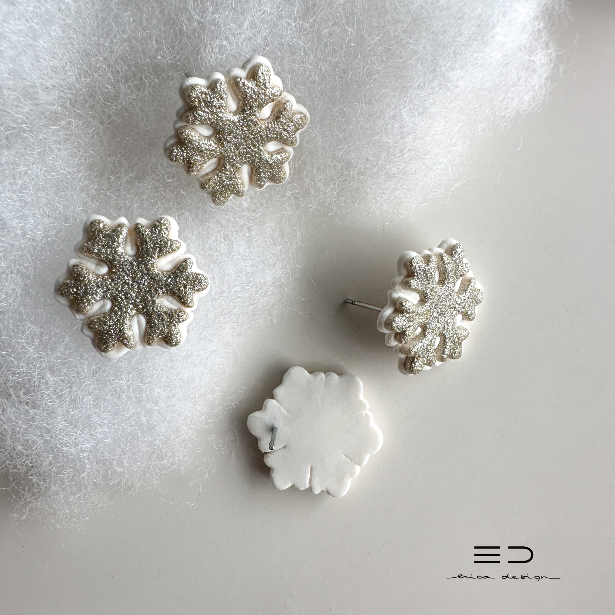 Snowflake Stud Earrings