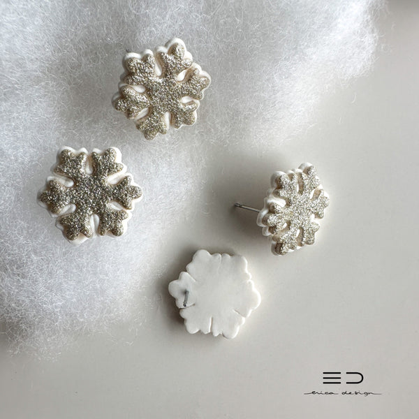 Snowflake Stud Earrings