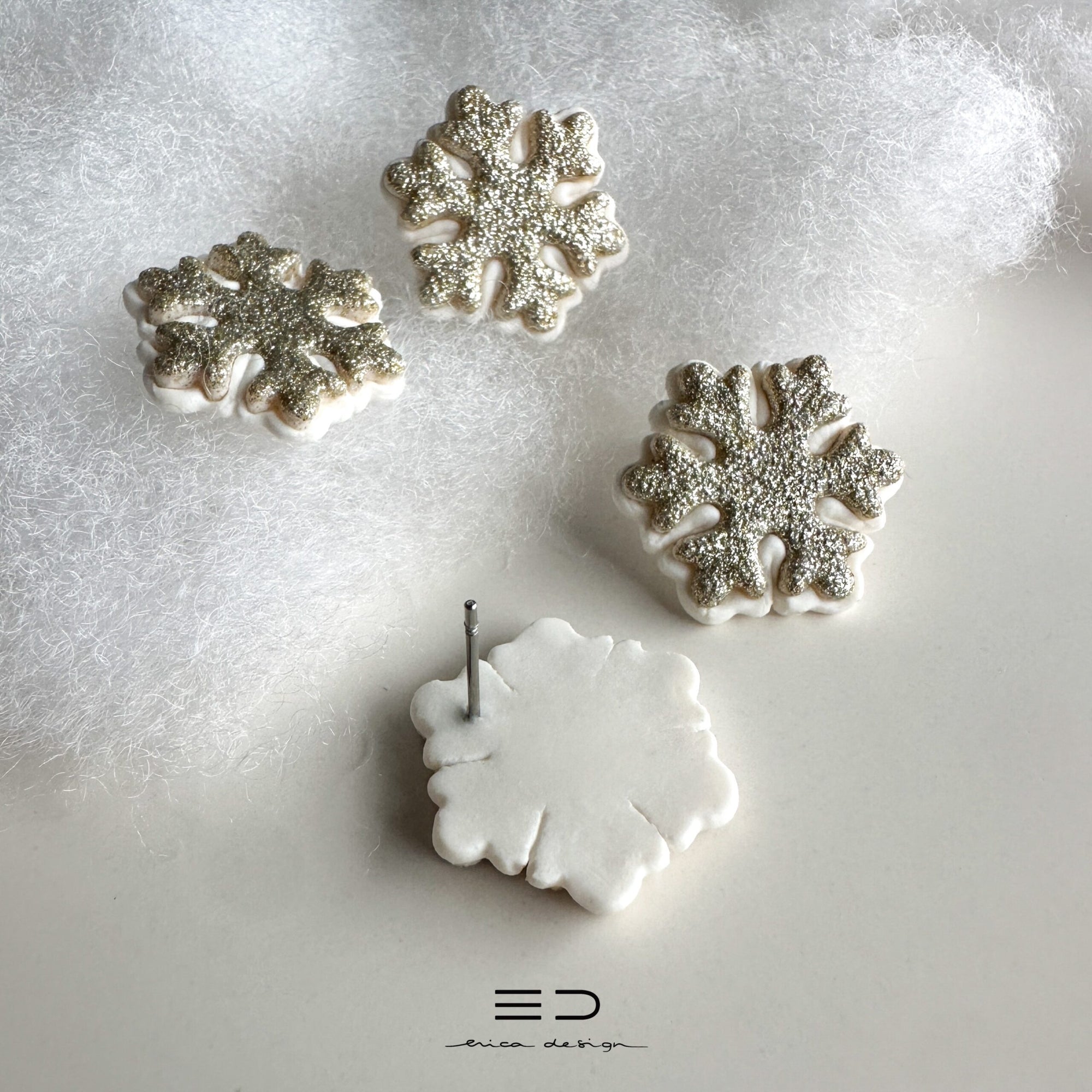 Snowflake Stud Earrings
