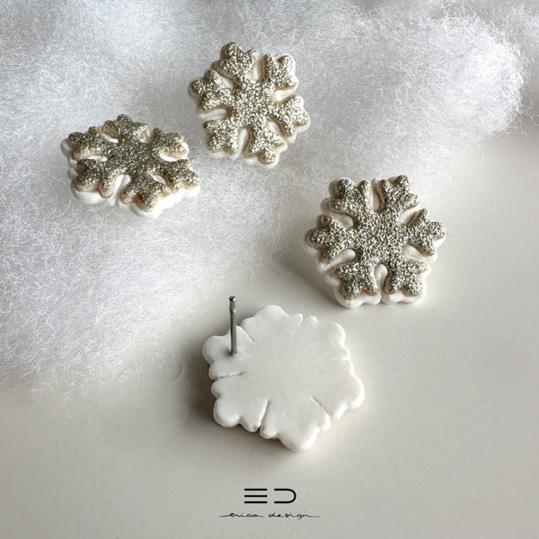 Snowflake Stud Earrings