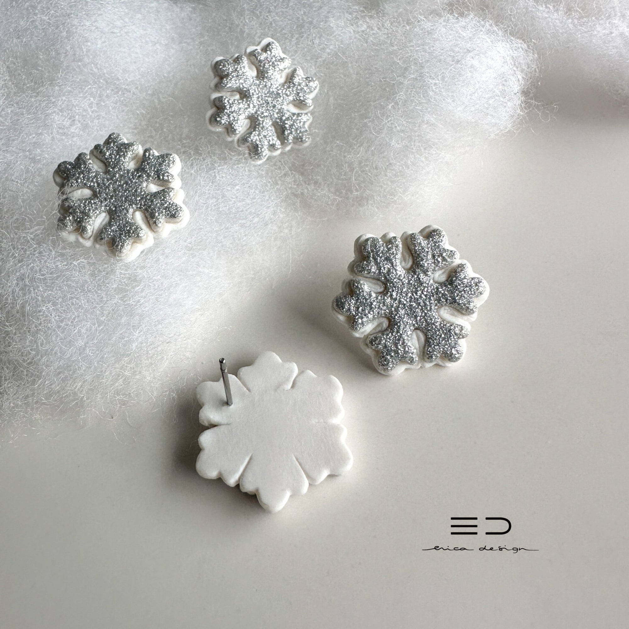 Snowflake Stud Earrings