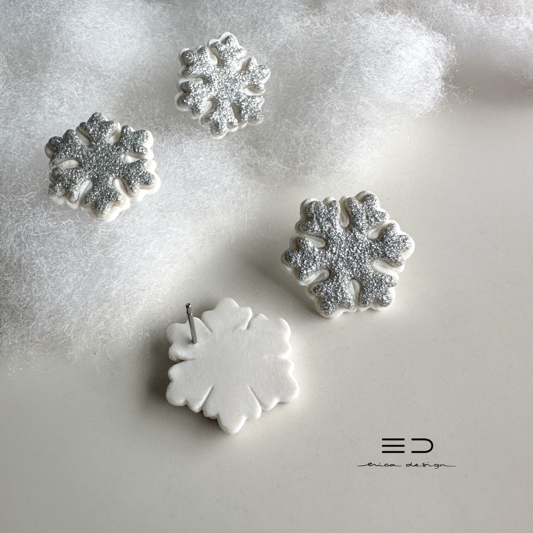 Snowflake Stud Earrings
