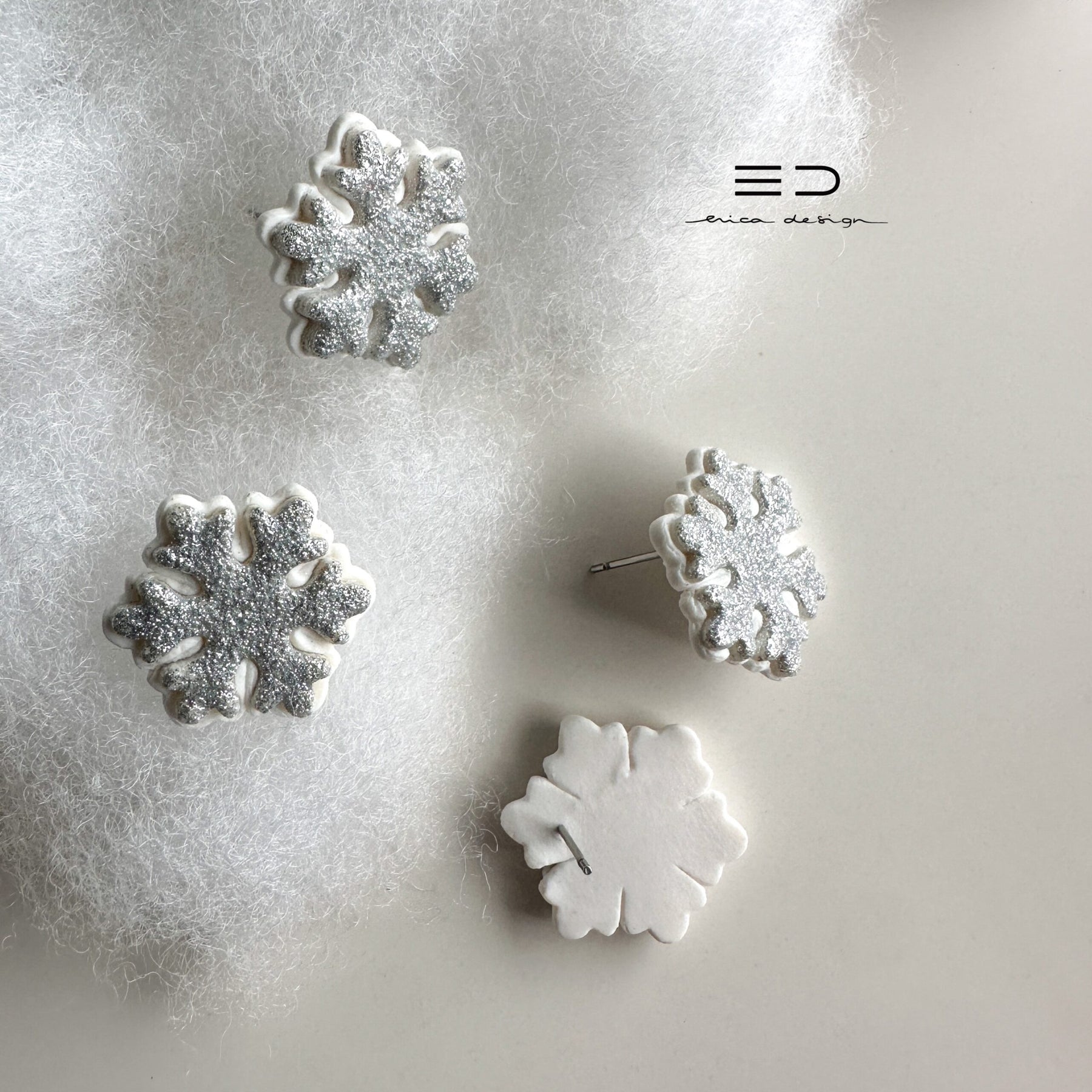 Snowflake Stud Earrings