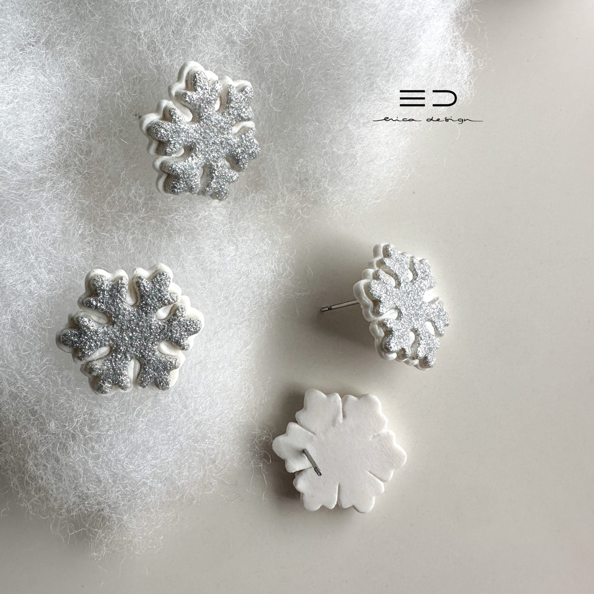 Snowflake Stud Earrings