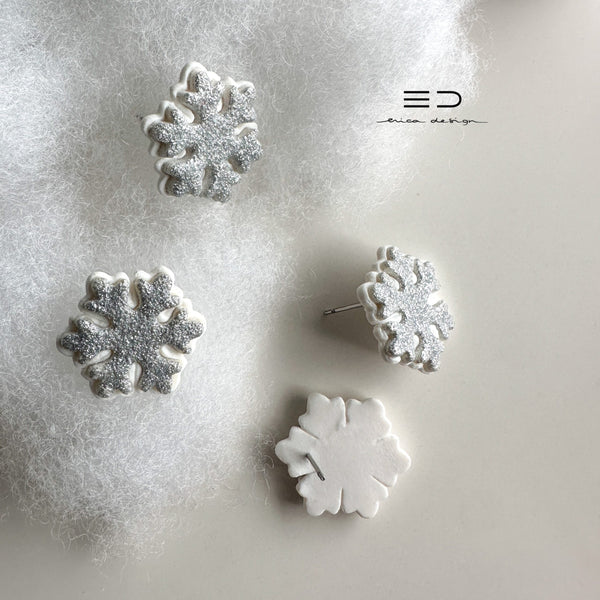 Snowflake Stud Earrings