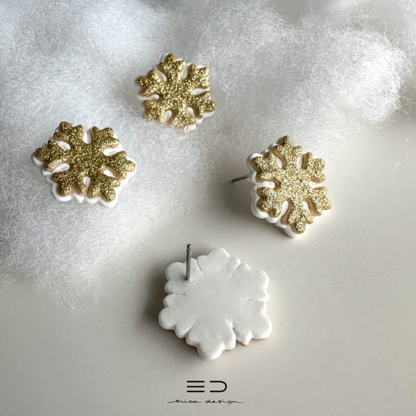 Snowflake Stud Earrings