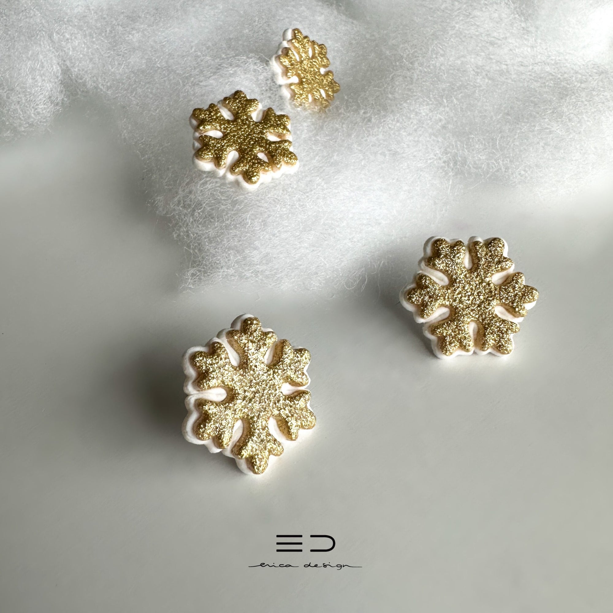 Snowflake Stud Earrings