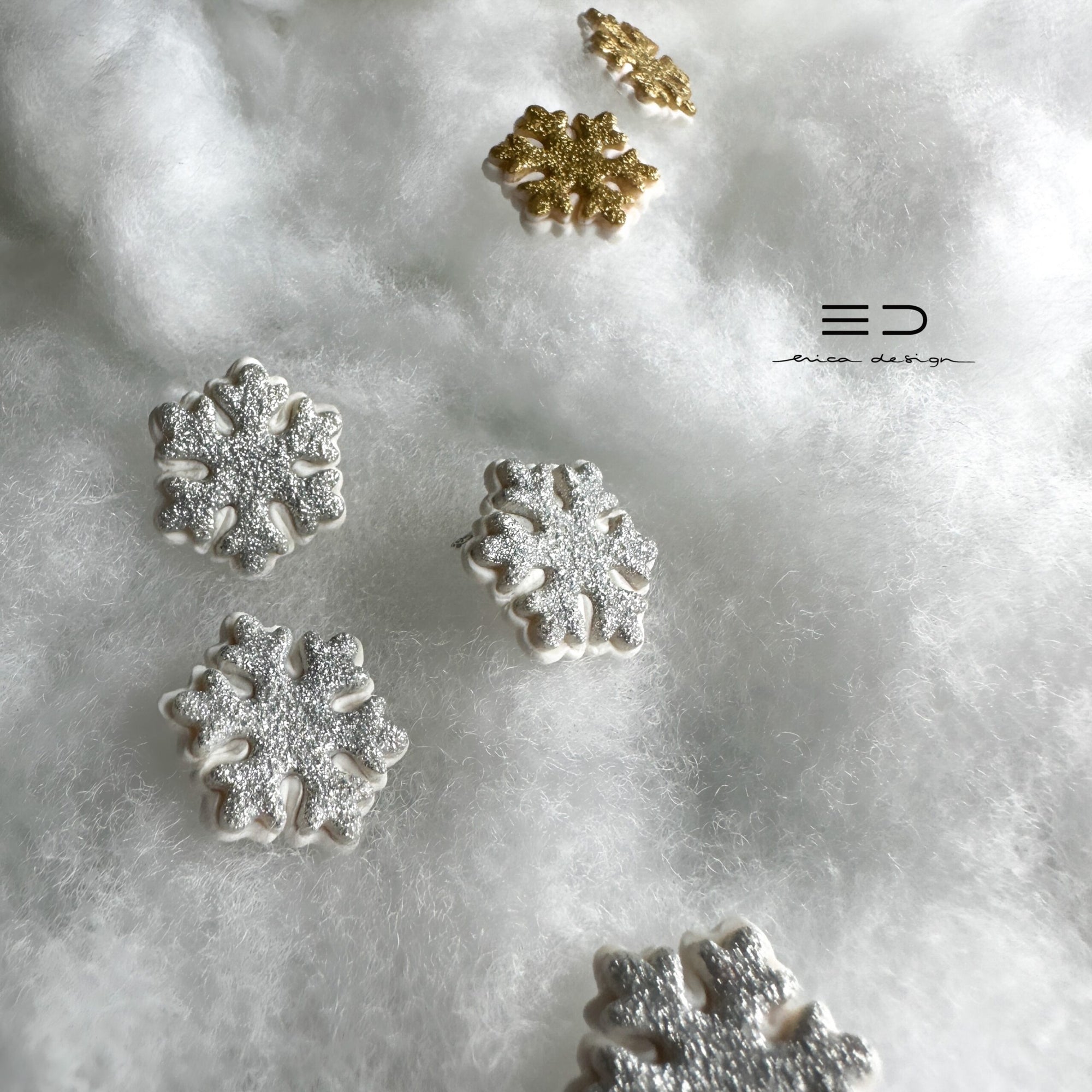 Snowflake Stud Earrings