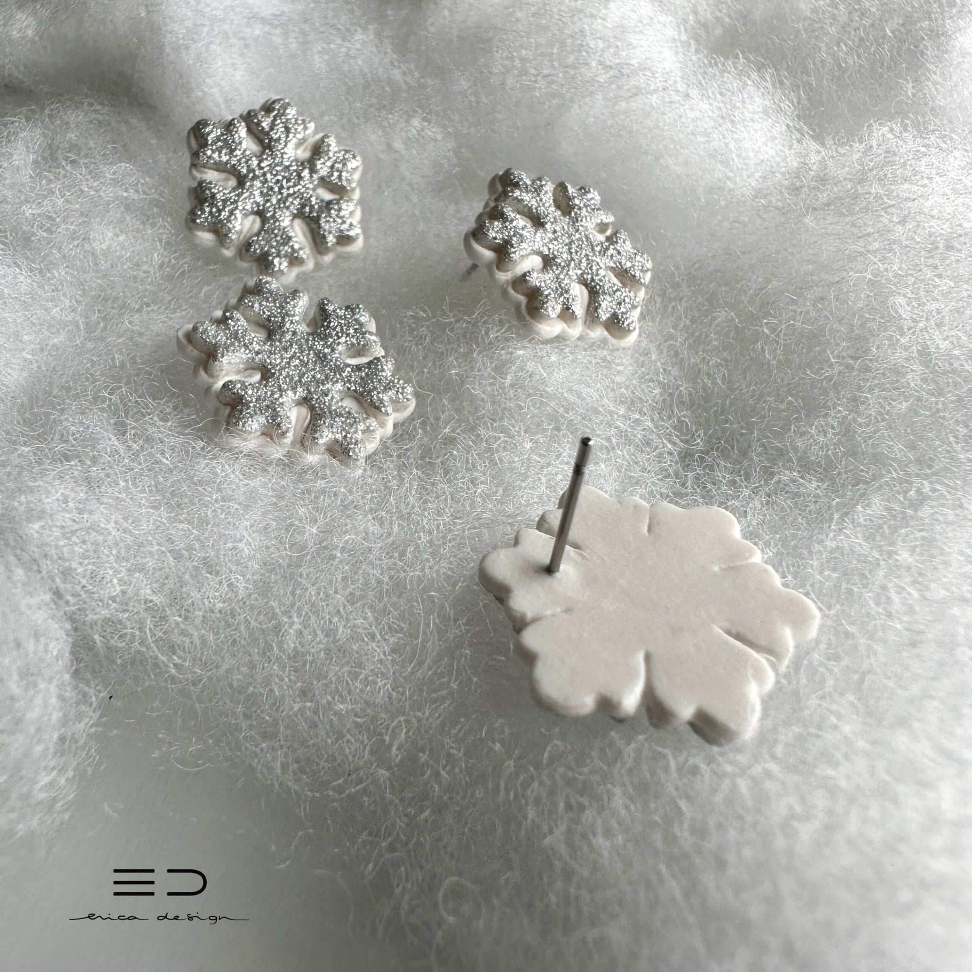 Snowflake Stud Earrings