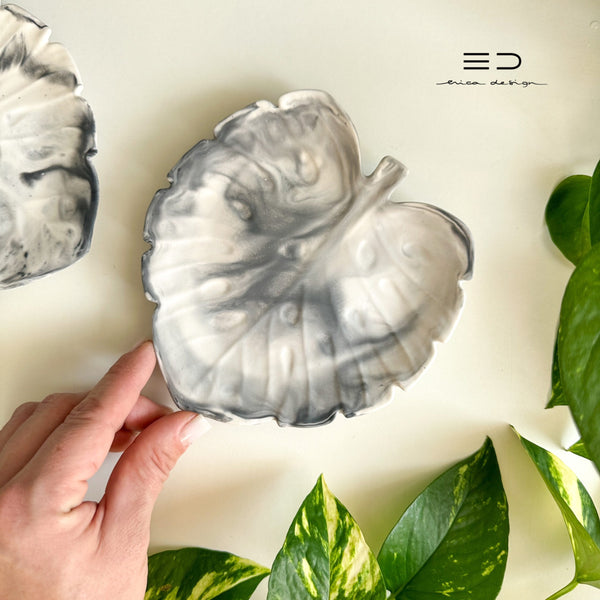 dekorativni pladenj monstera | črna
