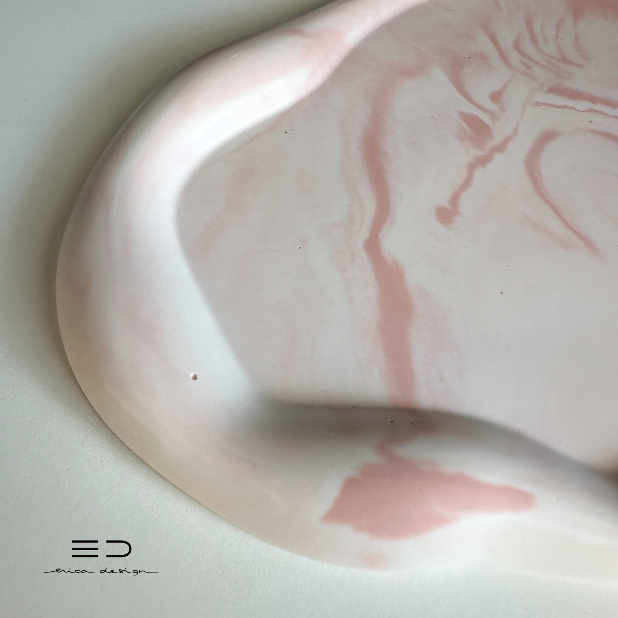 decorative tray wave | pink