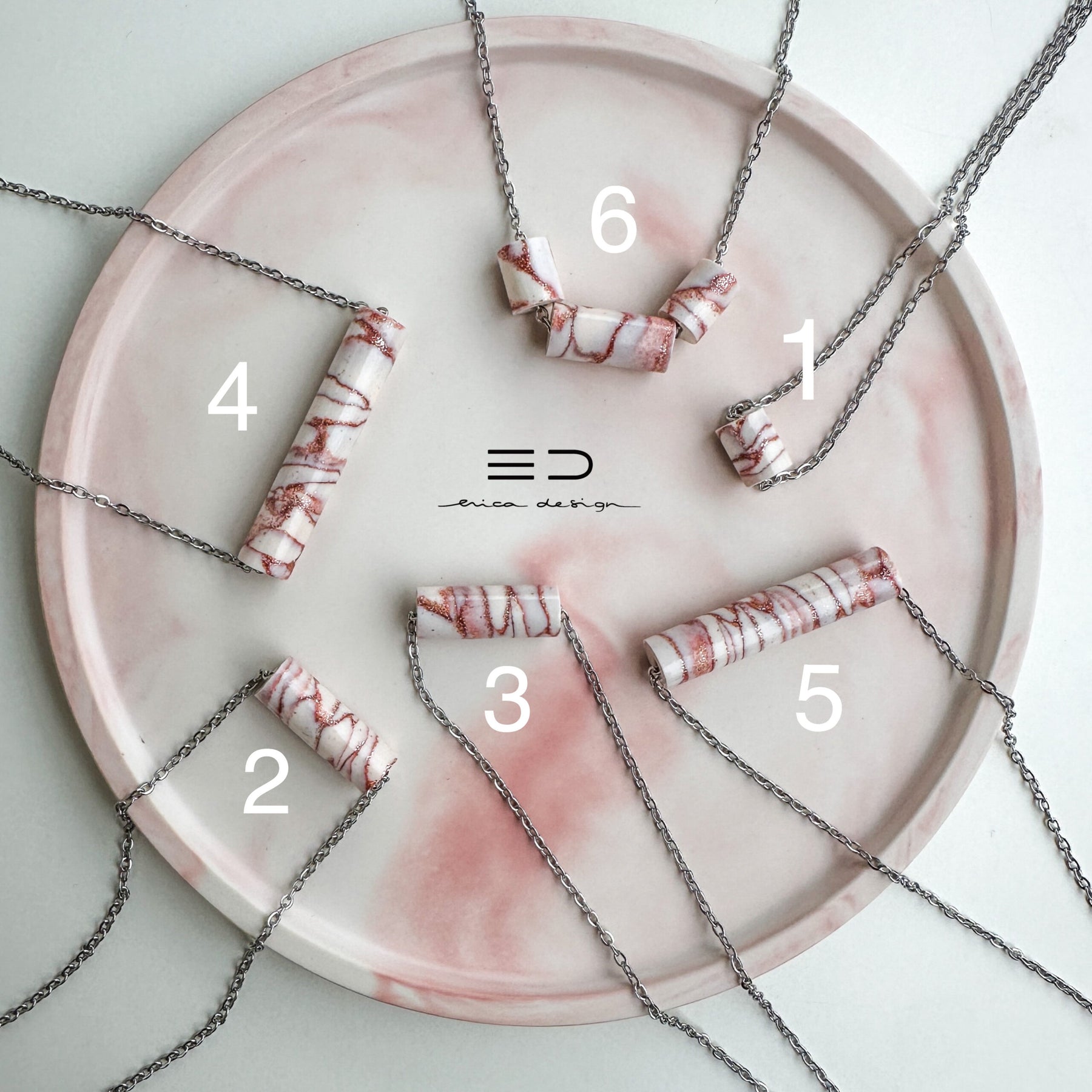 tube | marble with glitter