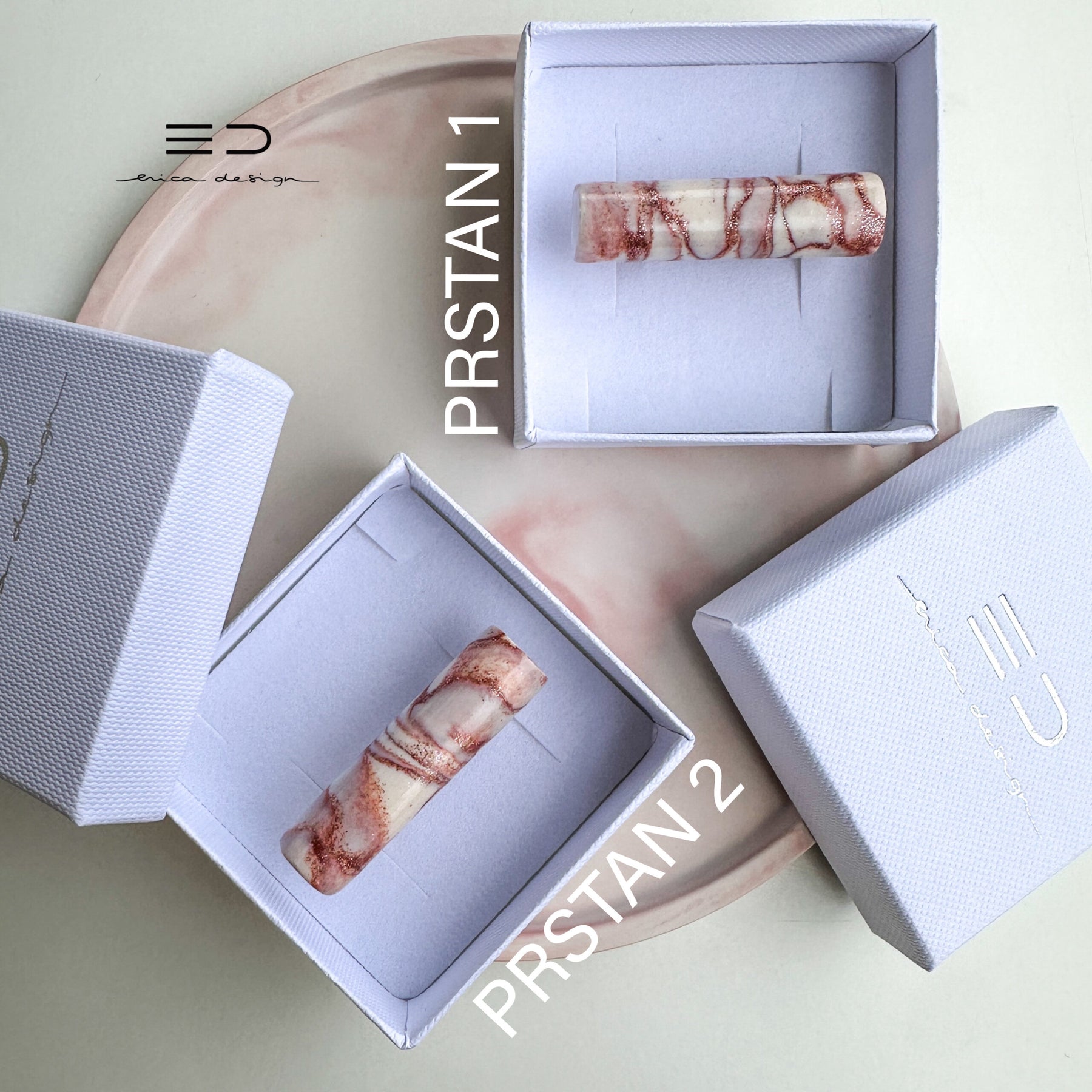 tube | marble with glitter