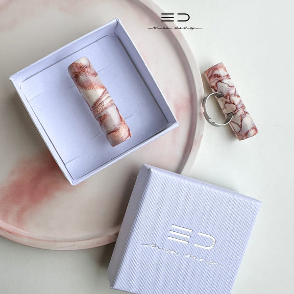 tube | marble with glitter