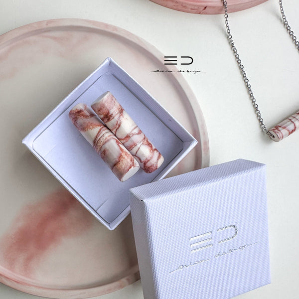 tube | marble with glitter