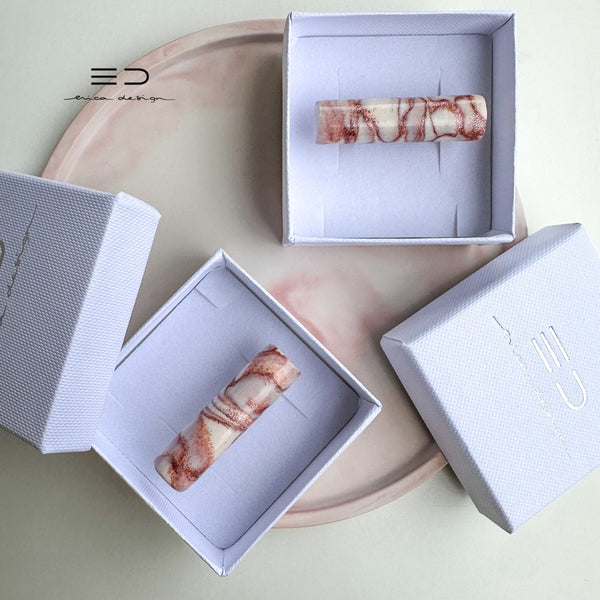 tube | marble with glitter