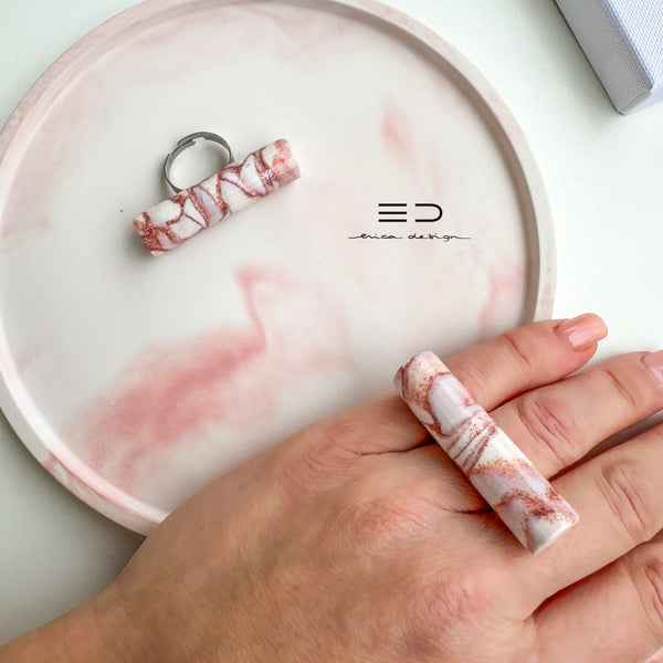 tube | marble with glitter