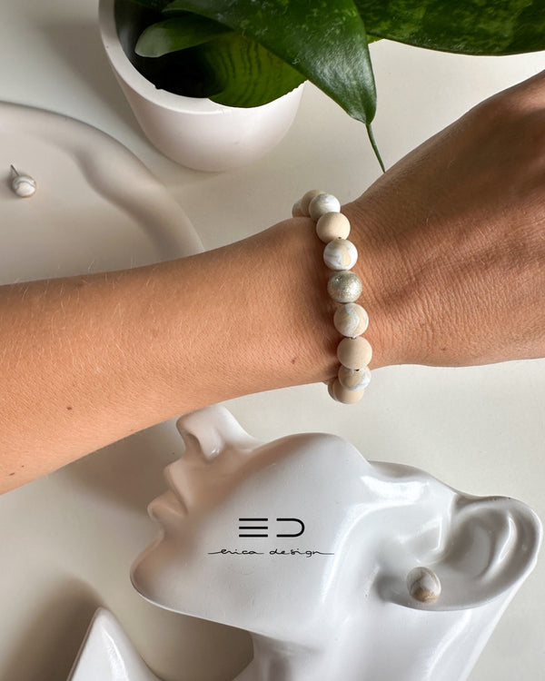 bulb bracelet, studs | LIMITED EDITION | powder