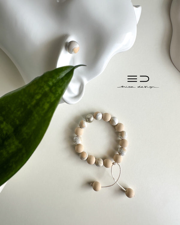 bulb bracelet, studs | LIMITED EDITION | powder
