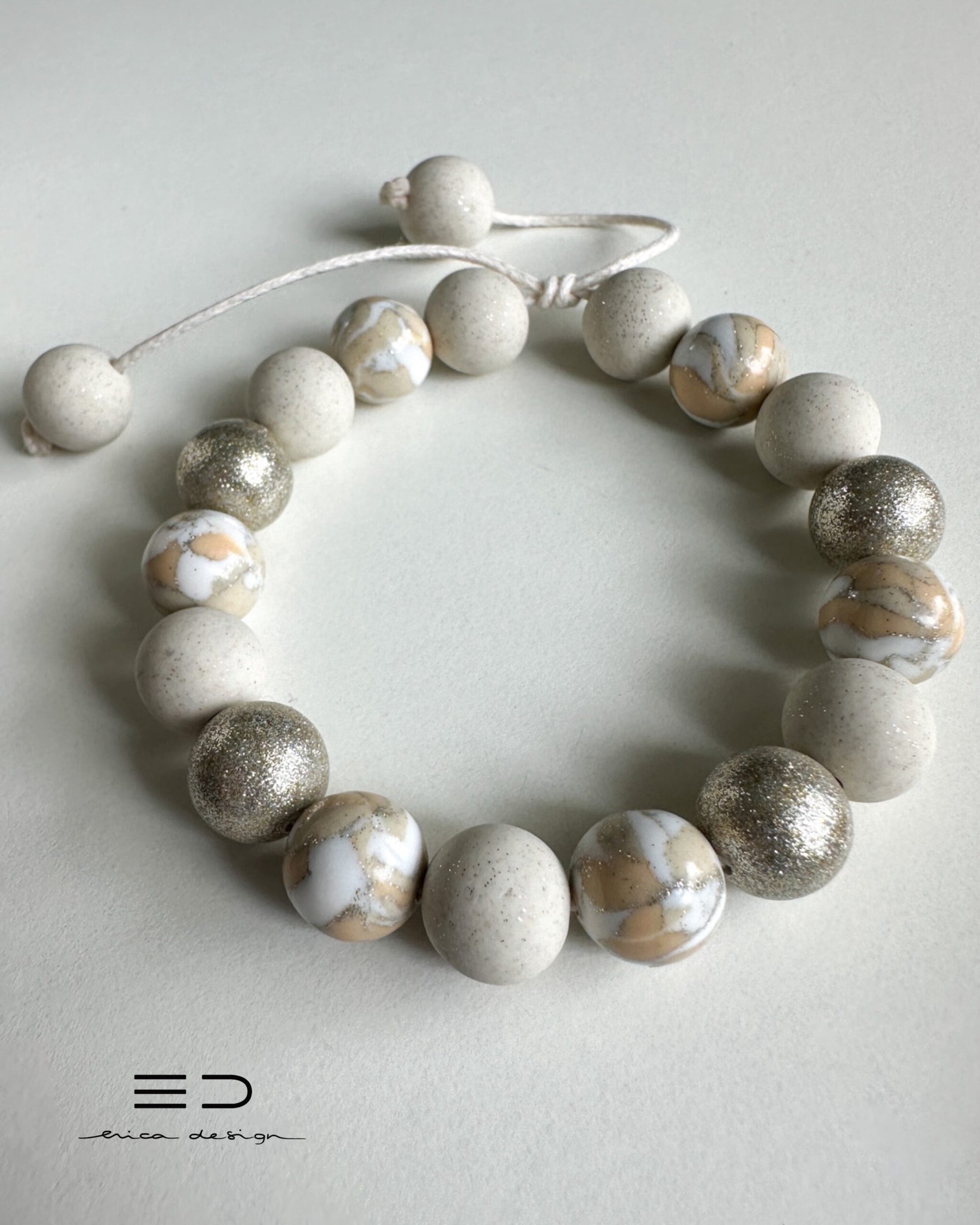 bulb bracelet, studs | LIMITED EDITION | champagne