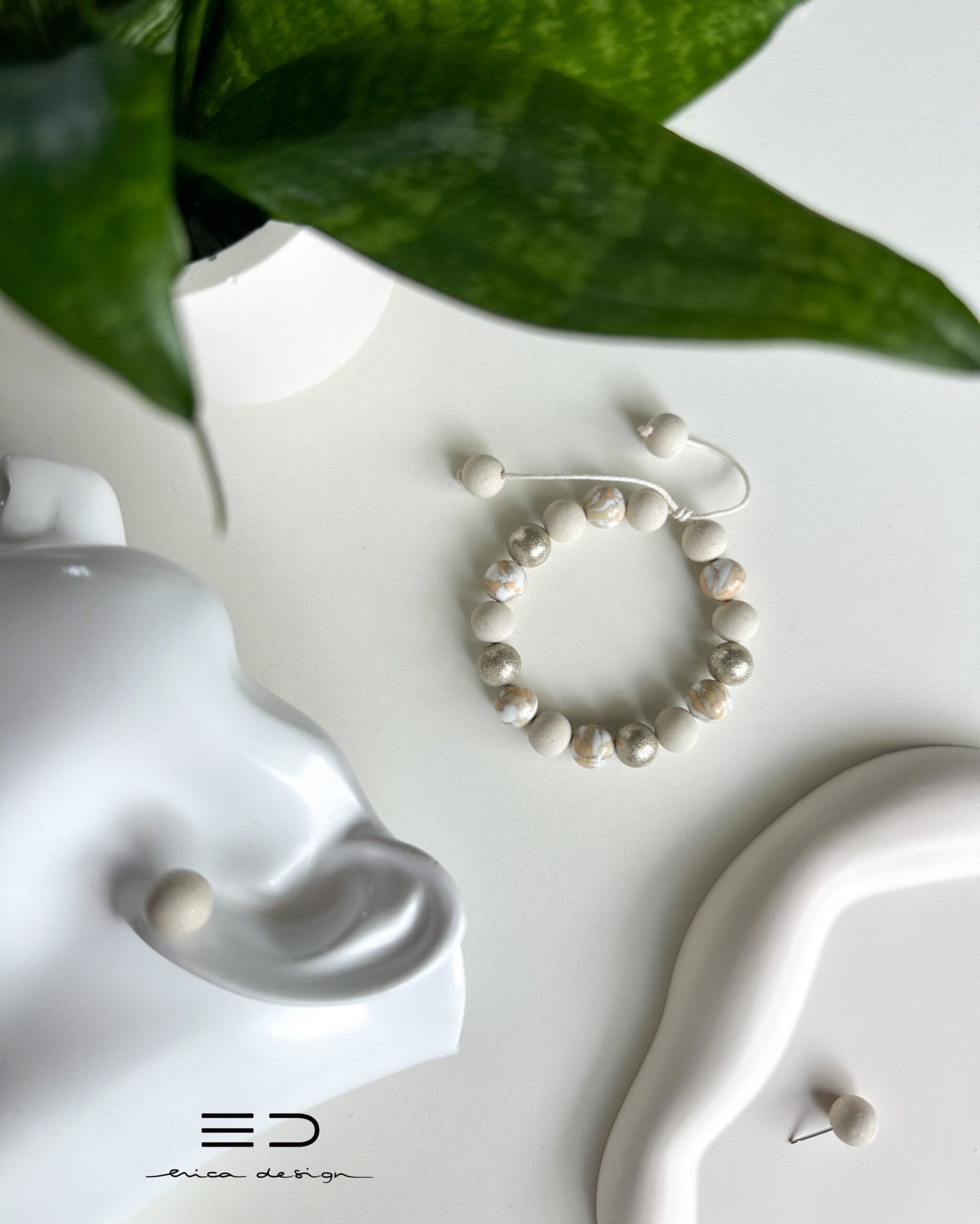 bulb bracelet, studs | LIMITED EDITION | champagne