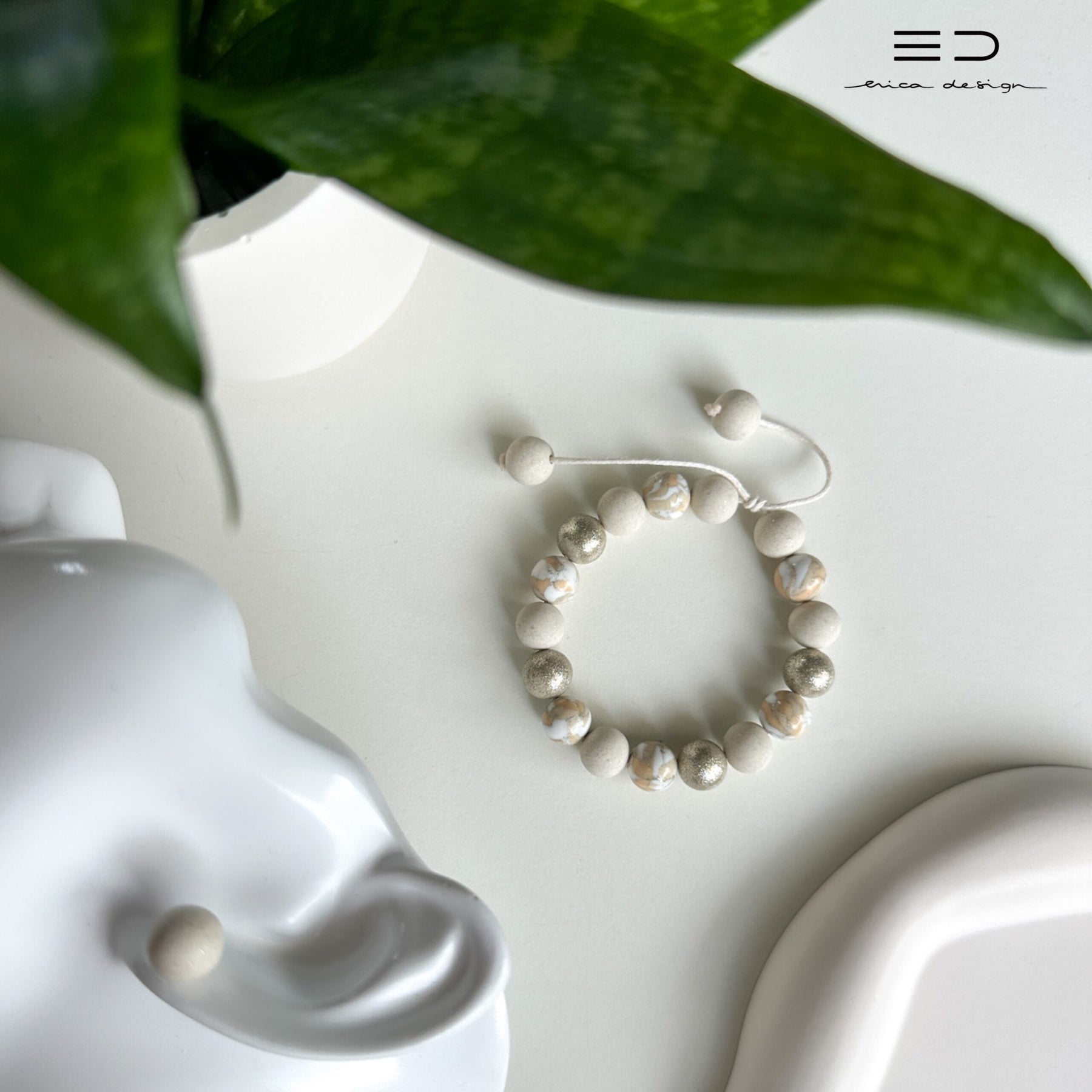 bulb bracelet, studs | LIMITED EDITION | champagne