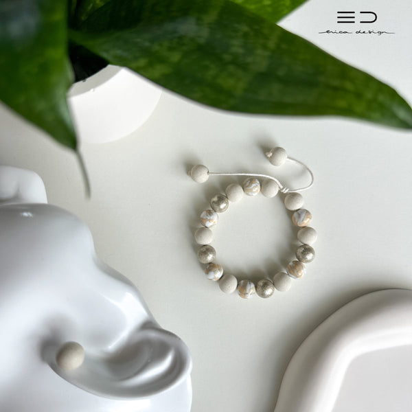 bulb bracelet, studs | LIMITED EDITION | champagne