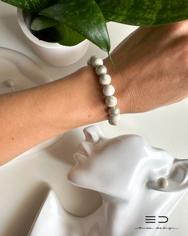 bulb bracelet, studs | LIMITED EDITION | champagne