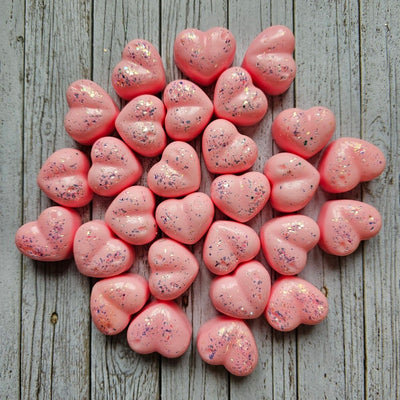 Bubble gum hearts, 3 pcs