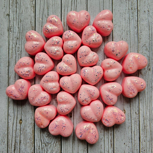 Bubble gum hearts, 3 pcs