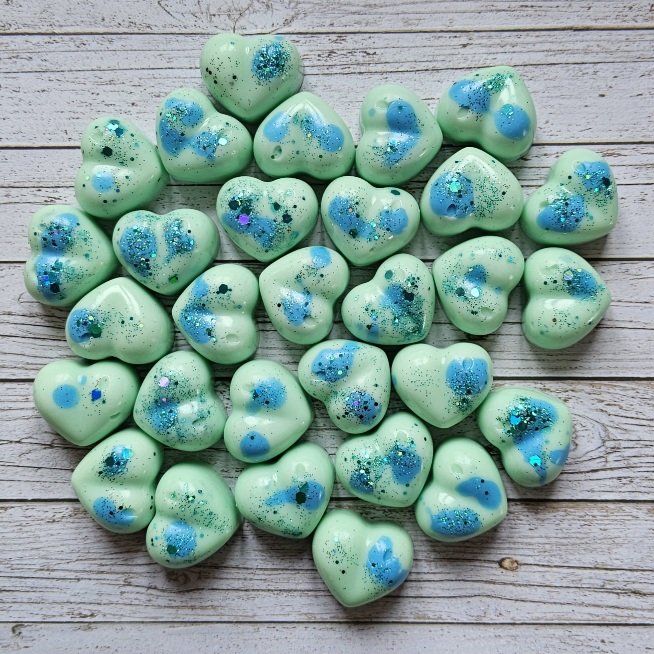 Menthol and Eucalyptus Hearts, 3 pcs