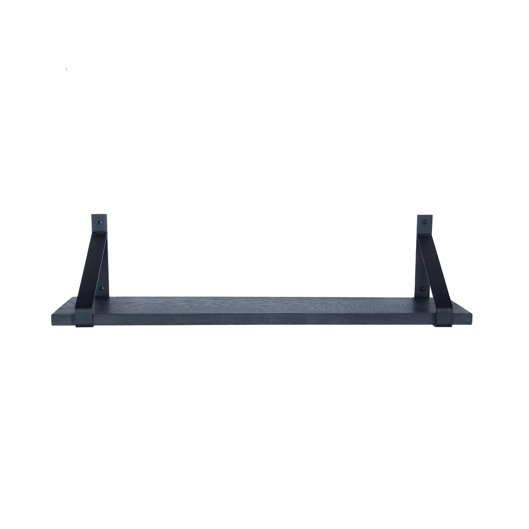The Industrial Shelf Brackets with Oak Shelf - 20 cm