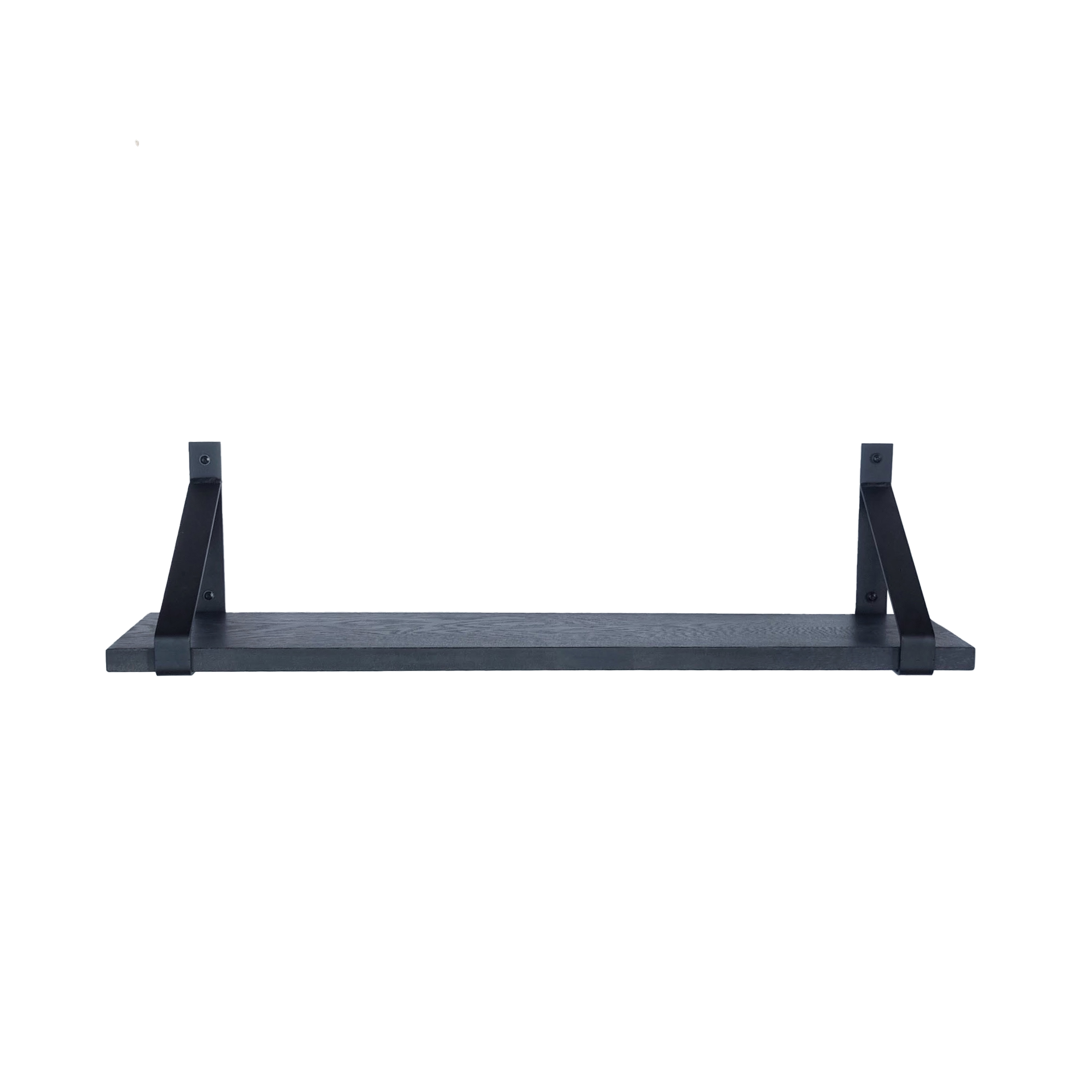 The Industrial Shelf Brackets with Oak Shelf - 20 cm