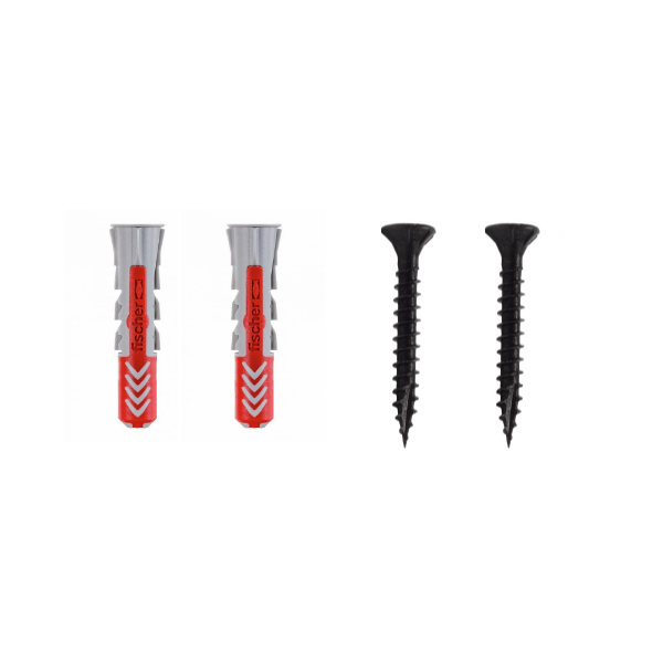 De Slimme Toiletpapierhouder Mat Zwart - Licht Eiken