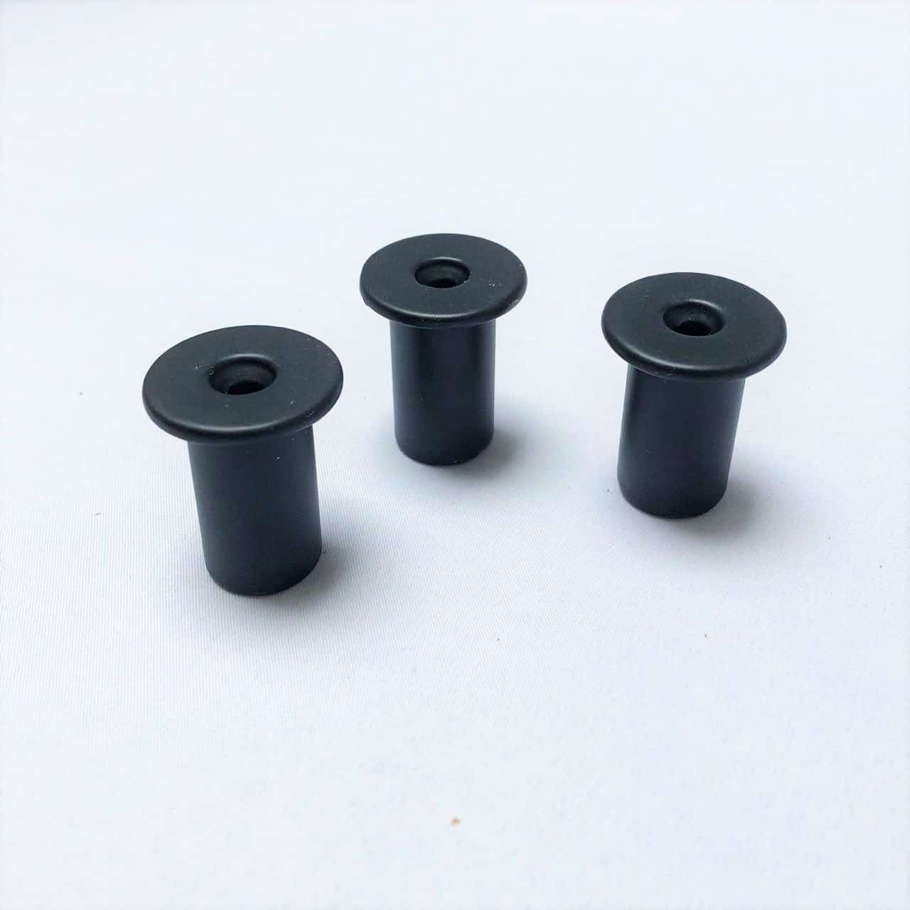 Industrial Hooks Matte Black (Round) - Set