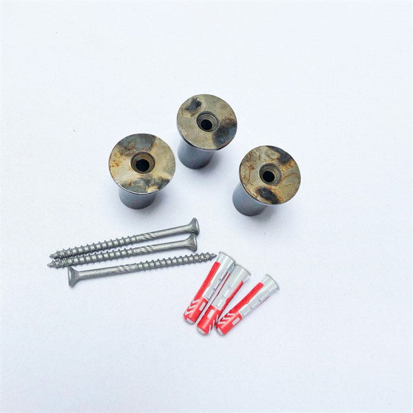 Industriële Haken Glanzend Chroom (Rond) - Set