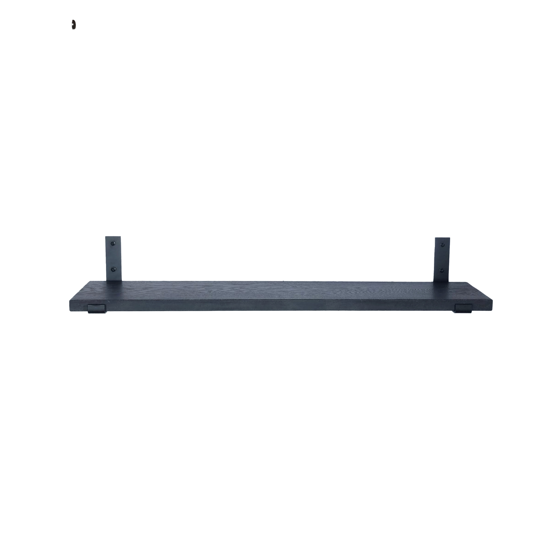 The Industrial L-shaped Shelf Brackets UP with Oak Shelf - 20 cm