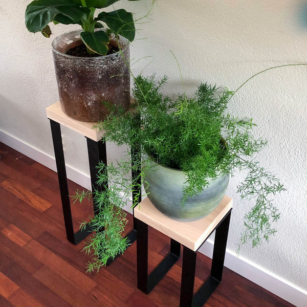 Slimme Bijzettafels - Planten Tafel Mat Zwart (set)