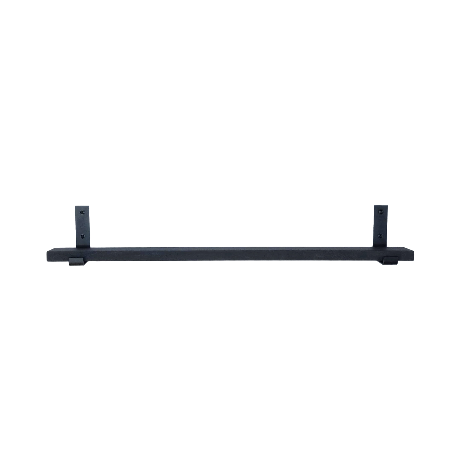 The Industrial L-shaped Shelf Brackets UP with Oak Shelf – 10 cm