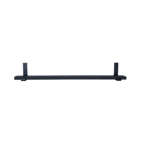 The Industrial L-shaped Shelf Brackets UP with Oak Shelf – 10 cm