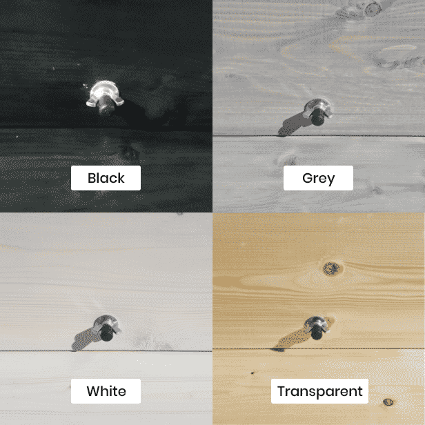 Taburete de balcón bajo de madera - 55 cm