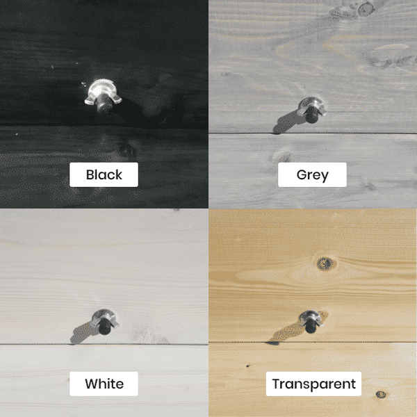 Taburete de balcón bajo de madera - 55 cm