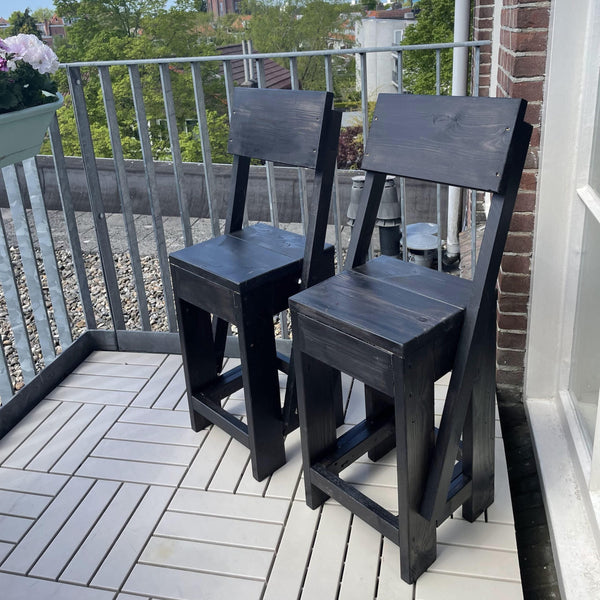 Houten Balkonkruk Hoog - 65 cm