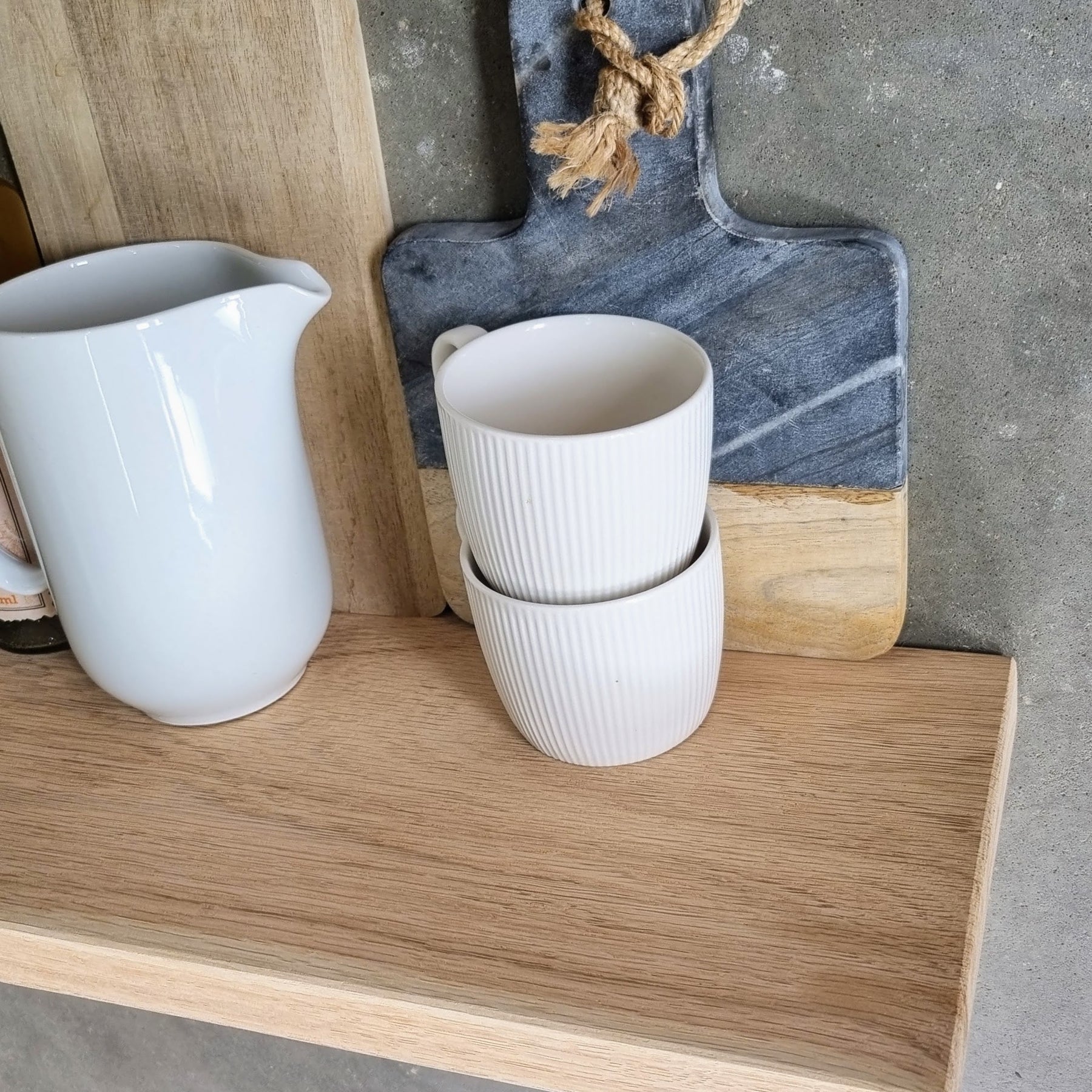 Floating Oak Wall Shelf