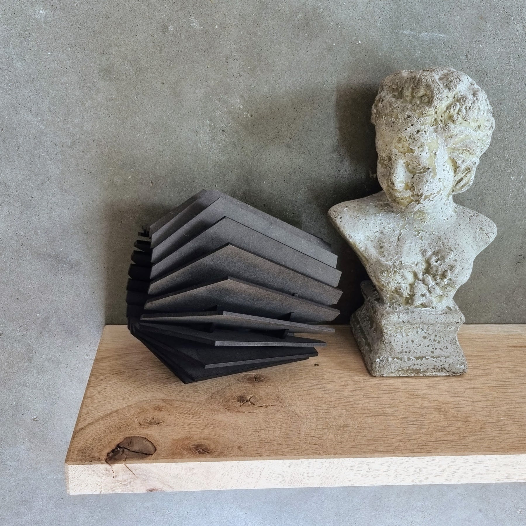 Floating Oak Wall Shelf